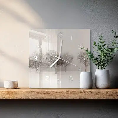 Orologio da parete quadrato Inverno