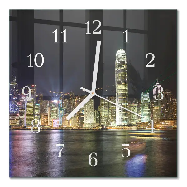 Orologio in vetro decorativo quadrato Orizzonte