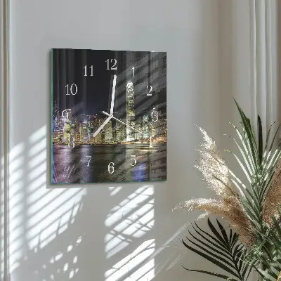 Orologio in vetro decorativo quadrato Orizzonte