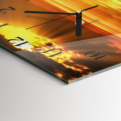 Orologio quadrato Tramonto