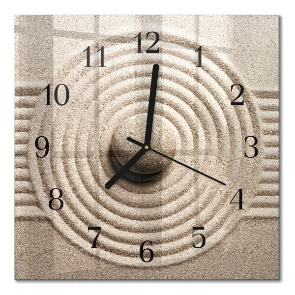 Quadrato orologio in vetro decorativo Calcolo