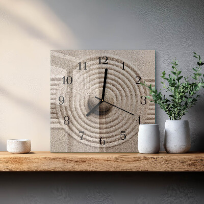 Quadrato orologio in vetro decorativo Calcolo