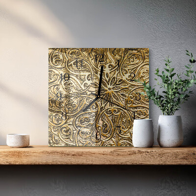 Quadrato orologio in vetro decorativo Mosaico