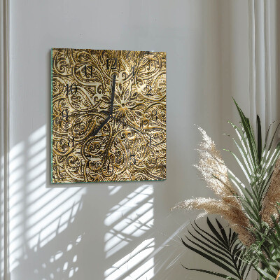 Quadrato orologio in vetro decorativo Mosaico