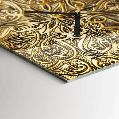 Quadrato orologio in vetro decorativo Mosaico