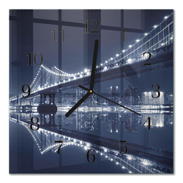 Quadrato orologio da parete Ponte