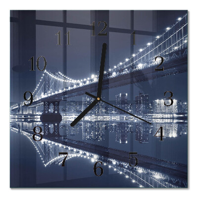 Quadrato orologio da parete Ponte