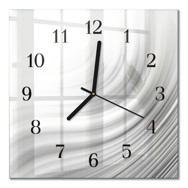 Quadrato orologio in vetro decorativo Astrazione