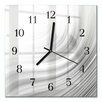 Quadrato orologio in vetro decorativo Astrazione