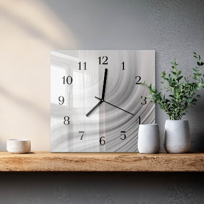 Quadrato orologio in vetro decorativo Astrazione