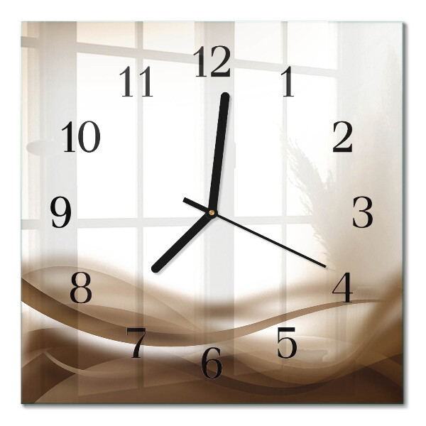 Quadrato orologio da parete Linee astratte