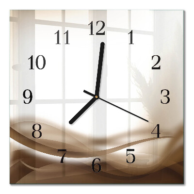 Quadrato orologio da parete Linee astratte