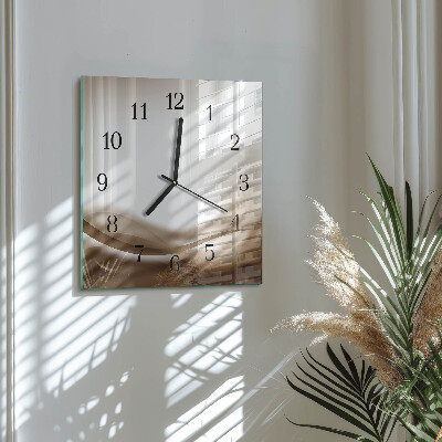 Quadrato orologio da parete Linee astratte