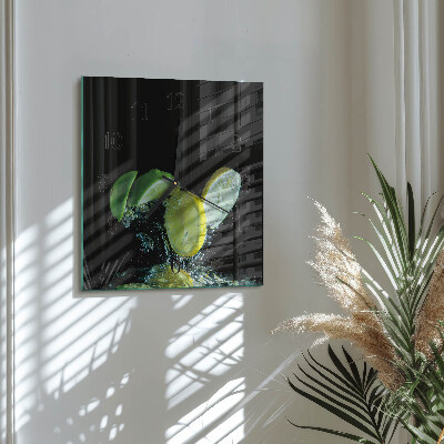 Orologio quadrato Limone e lime