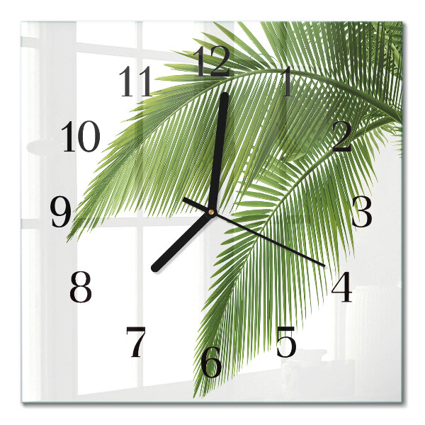 Orologio quadrato Foglie di palma