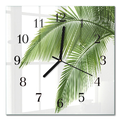 Orologio quadrato Foglie di palma