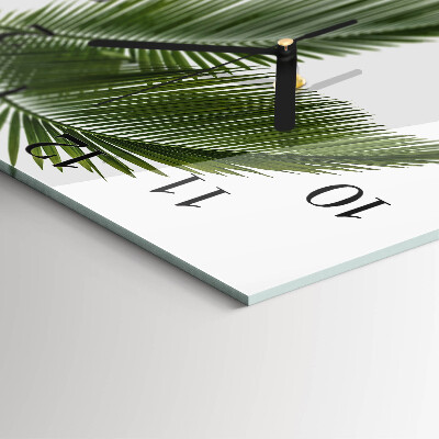 Orologio quadrato Foglie di palma