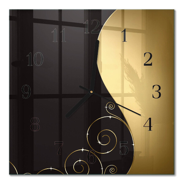 Quadrato orologio da parete Arte astratta