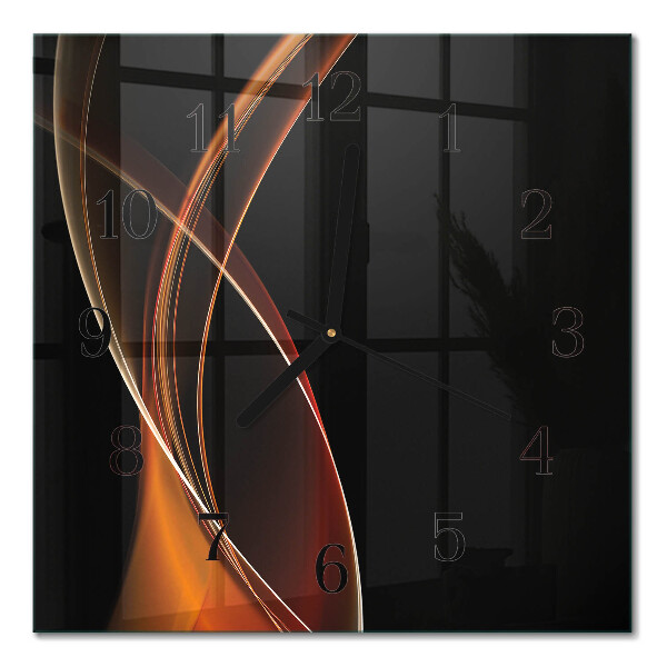 Orologio quadrato Linee astratte