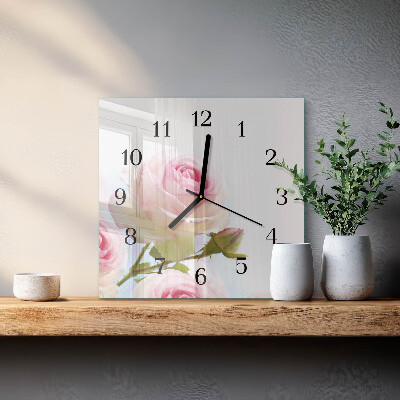 Orologio quadrato Rosa