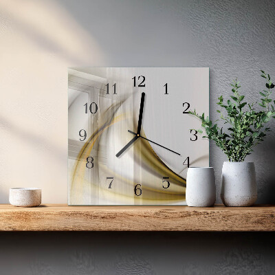 Orologio quadrato Linee astratte