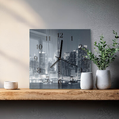 Quadrato orologio in vetro decorativo Orizzonte