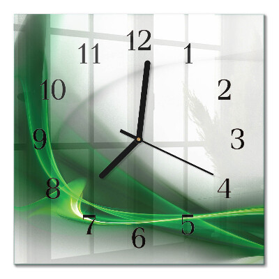 Orologio quadrato in vetro Linee astratte