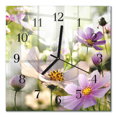 Quadrato orologio in vetro decorativo Cosmo