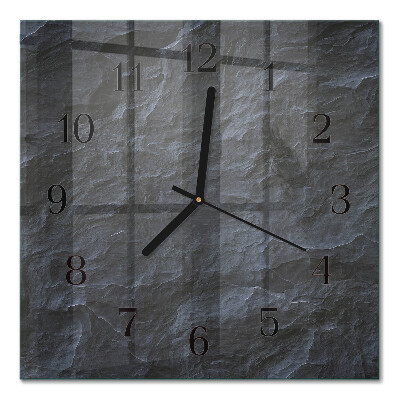 Quadrato orologio in vetro decorativo Sfondo