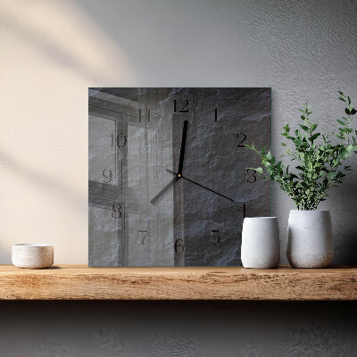 Quadrato orologio in vetro decorativo Sfondo