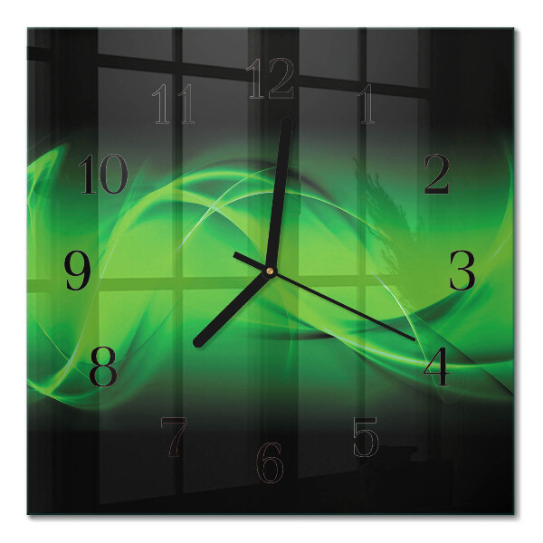 Orologio quadrato in vetro Astrazione