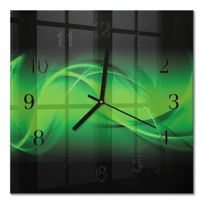 Orologio quadrato in vetro Astrazione