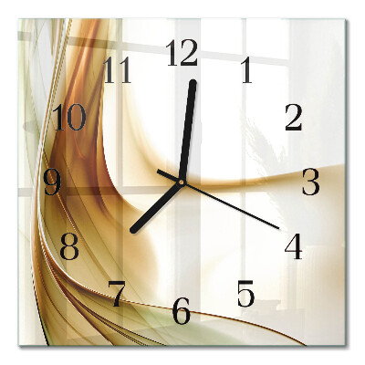 Orologio quadrato in vetro Astrazione