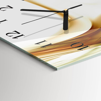 Orologio quadrato in vetro Astrazione