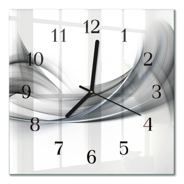 Quadrato orologio in vetro decorativo Astrazione