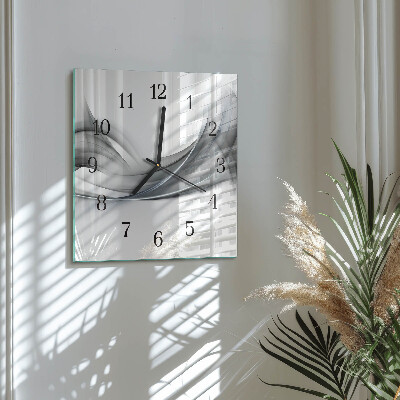 Quadrato orologio in vetro decorativo Astrazione