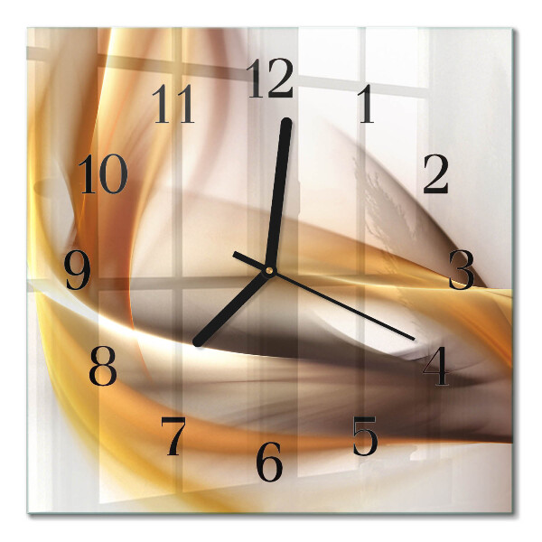 Orologio quadrato in vetro Astrazione