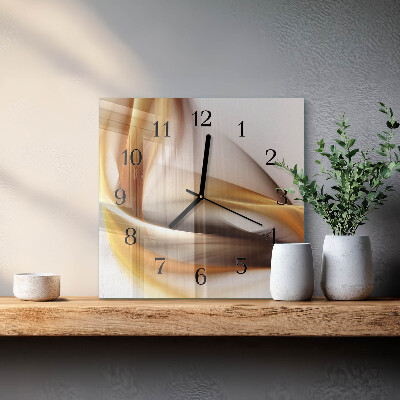 Orologio quadrato in vetro Astrazione