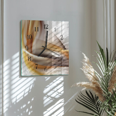 Orologio quadrato in vetro Astrazione