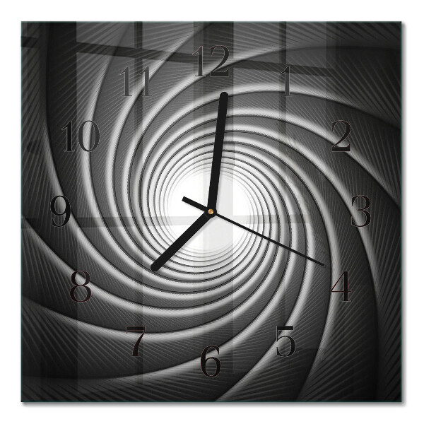 Orologio quadrato in vetro Vortice