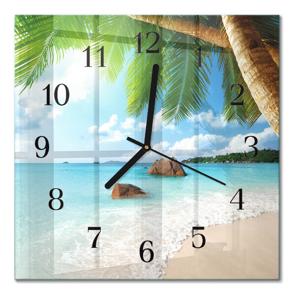 Orologio quadrato in vetro Isola