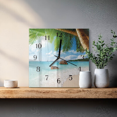 Orologio quadrato in vetro Isola