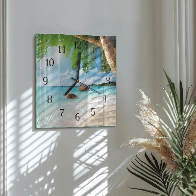 Orologio quadrato in vetro Isola