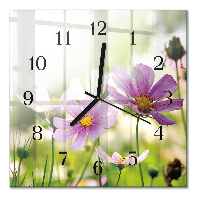 Orologio quadrato in vetro Prato