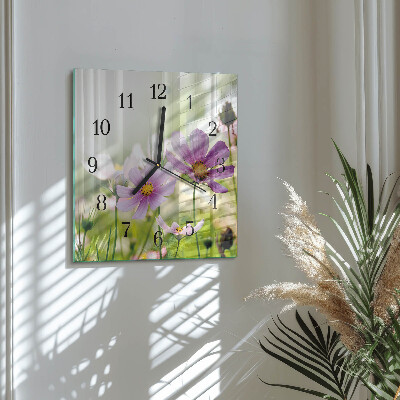 Orologio quadrato in vetro Prato