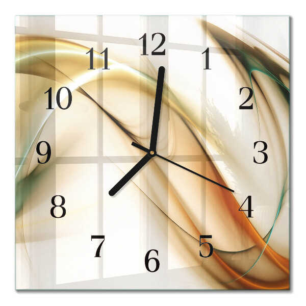 Orologio quadrato in vetro Astrazione