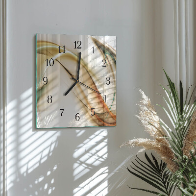 Orologio quadrato in vetro Astrazione