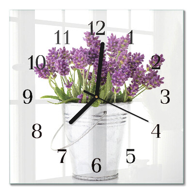 Orologio quadrato Lavanda