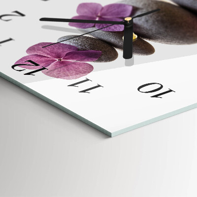Orologio quadrato in vetro Pietre termali