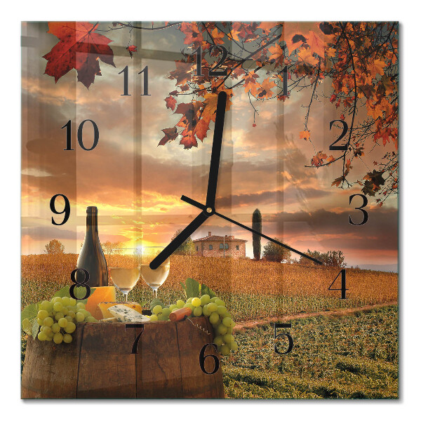 Orologio quadrato Vino naturale